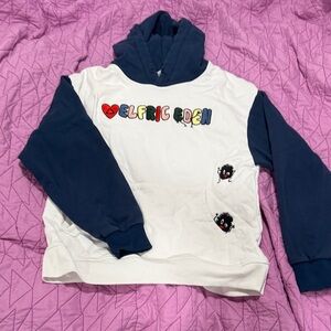 Aelfric Eden Hoodie - Navy and White
